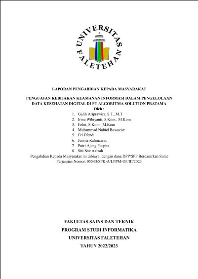 PENGUATAN KEBIJAKAN KEAMANAN INFORMASI DALAM PENGELOLAAN DATA KESEHATAN DIGITAL DI PT ALGORITMA SOLUTION PRATAMA