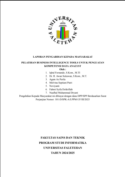 PELATIHAN BUSINESS INTELLIGENCE TOOLS UNTUK PENGUATAN  KOMPETENSI DATA ANALYST