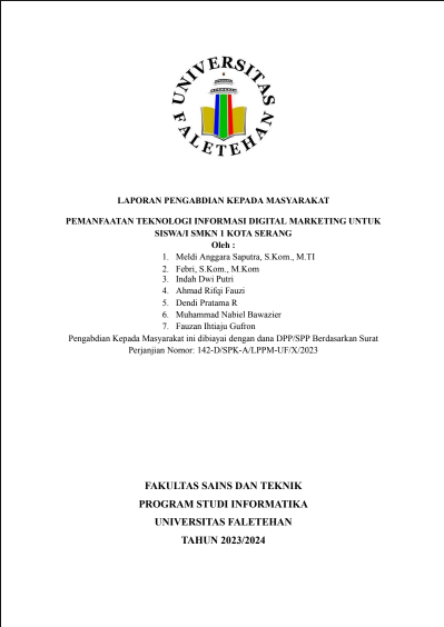 Pemanfaatan Teknologi Informasi Digital Marketing  Untuk Siswa/I Smkn 1 Kota Serang