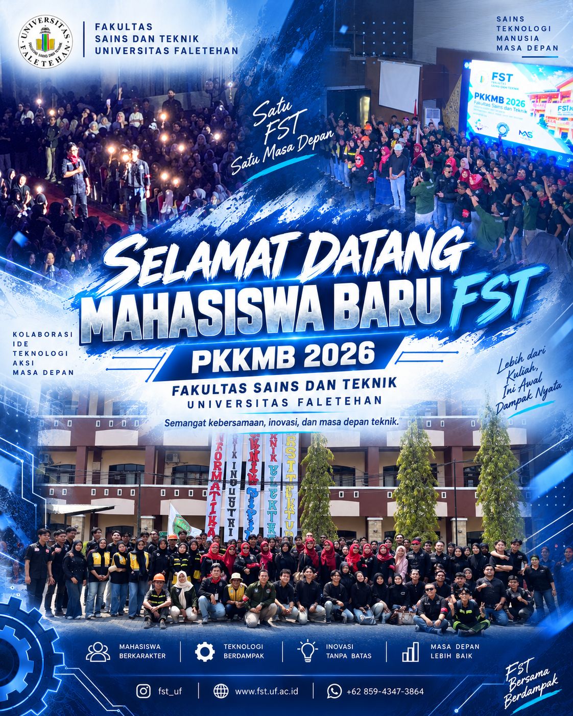 FST Universitas Faletehan Sambut Ratusan Mahasiswa Baru Lewat PKKMB 2026